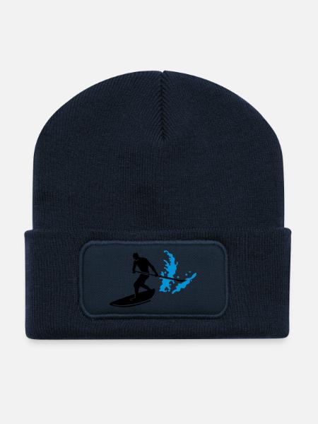 paddleboard - Recycled Patch Beanie - french navy
