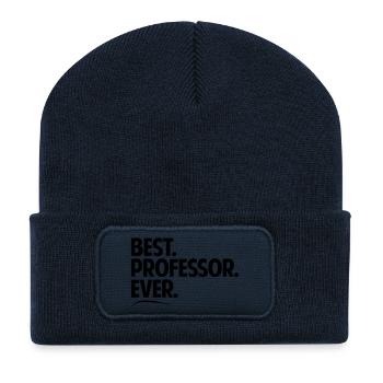 Best professor ever period bold text - Recycled Patch Beanie - french navy - Front