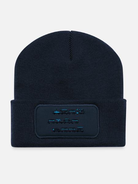 Lokomotivführer-T-Shirt - Recycelte Patch Beanie - French Navy
