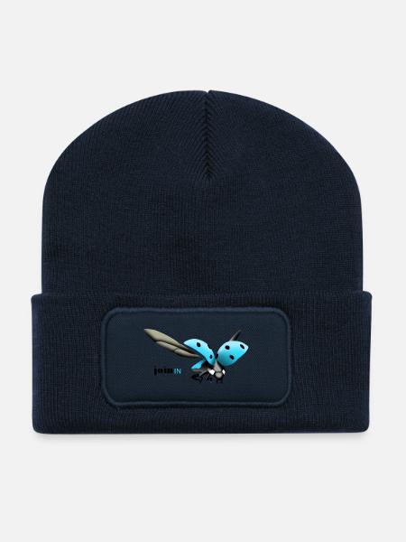 join in Kaefer - Recycelte Patch Beanie - French Navy