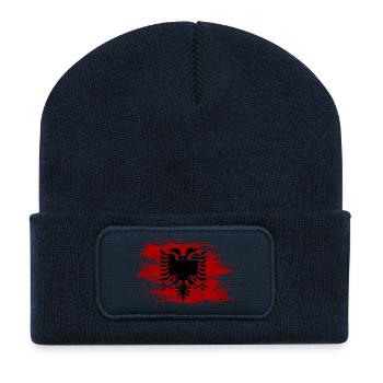 Albanien used - Recycelte Patch Beanie - French Navy - Vorne