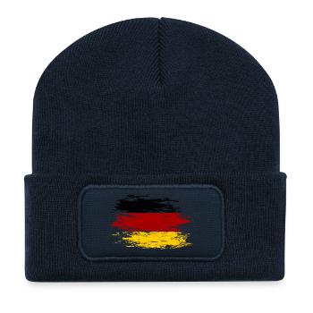 L’Allemagne a utilisé - Beanie recyclé à patch - bleu marine - Devant