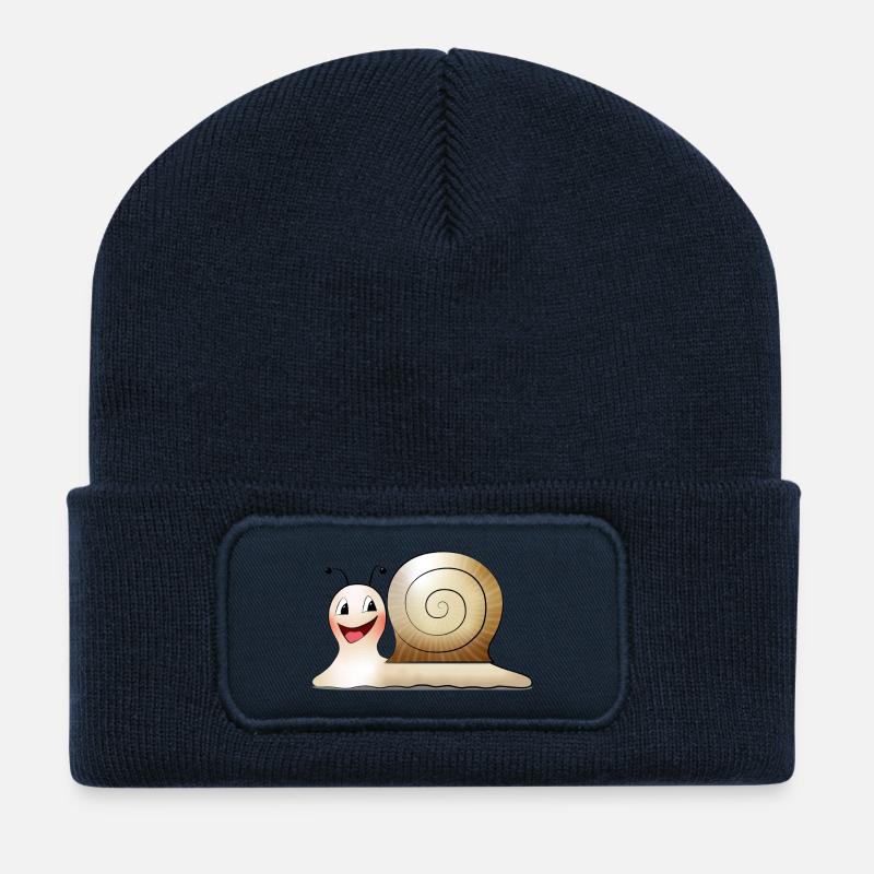 Susi Schneck verbreitet gute Laune - Recycelte Patch Beanie - French Navy