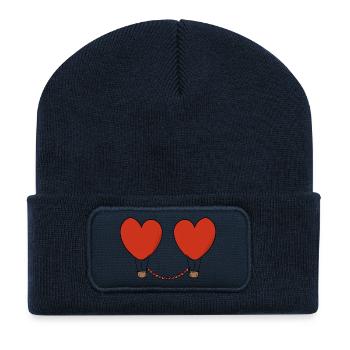 Flying With Love - Recycled Patch Beanie - french navy - Front