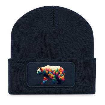 Bear - Recycled Patch Beanie - french navy - Front