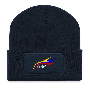 Logo Adarle! - Beanie recyclé à patch - bleu marine - Devant