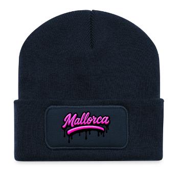 Mallorca Graffiti - Recycelte Patch Beanie - French Navy - Vorne