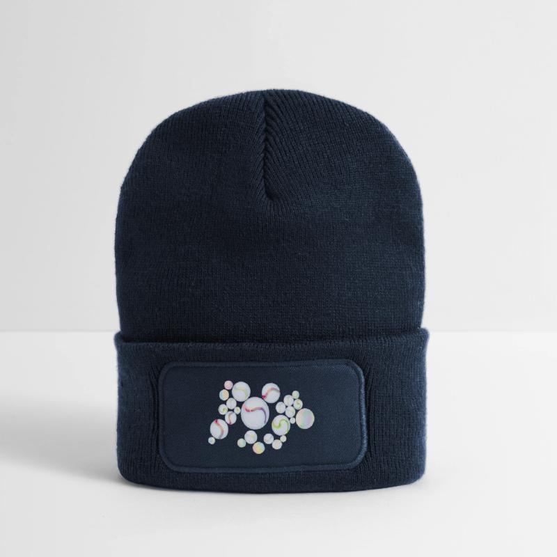 Marbles with Pattern – Shimmering Elegance Recycled Patch Beanie