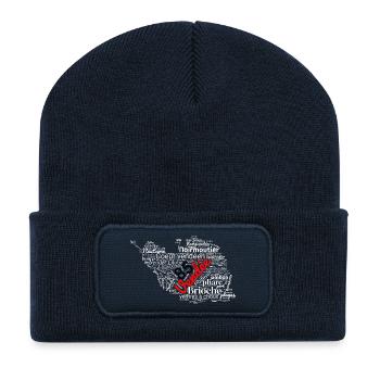 Fier d’être Vendéen – Cœur en Vendée – 85 - Beanie recyclé à patch - bleu marine - Devant