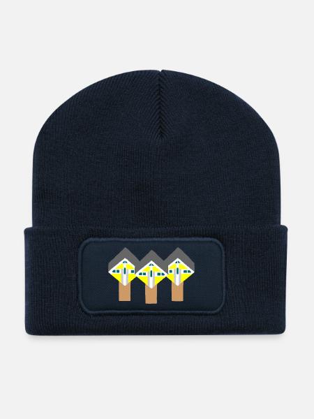 Cube houses - Recycled Patch Beanie - french navy