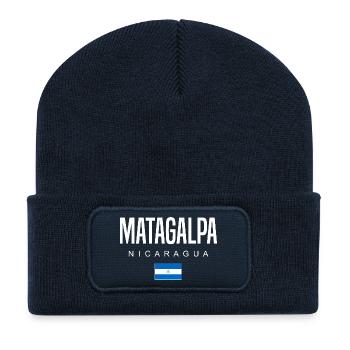 Matagalpa Nicaragua Nicaraguaner - Recycelte Patch Beanie - French Navy - Vorne