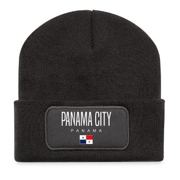 Panama City Panama Panamanian - Recycled Patch Beanie - dark grey - Front