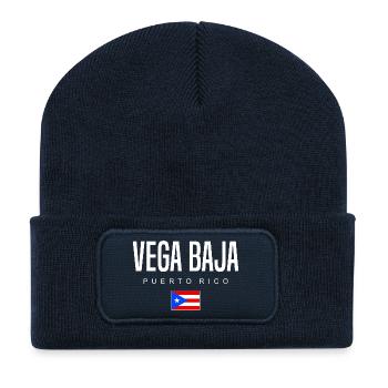 Vega Baja Porto Rico Portoricains - Beanie recyclé à patch - bleu marine - Devant