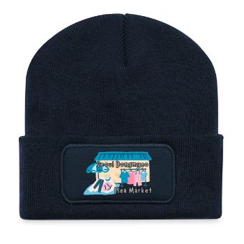 Seoul Dongmyo Flea Market – Korea Design - Recycled Patch Beanie - french navy - Front