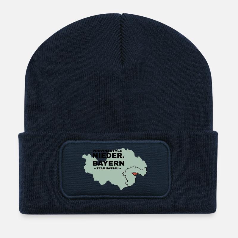 Niederbayern | PASSAU - Recycelte Patch Beanie - French Navy