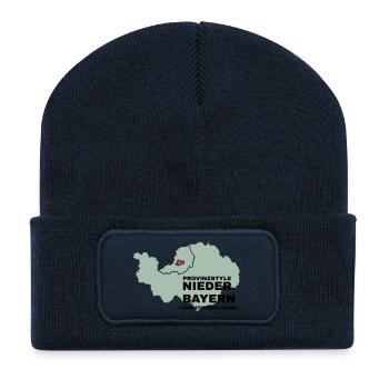 Lower Bavaria | STRAUBING ARCH - Recycled Patch Beanie - french navy - Front