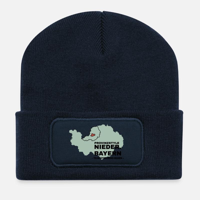 Niederbayern | STRAUBING-BOGEN - Recycelte Patch Beanie - French Navy