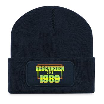 1989 - Recycelte Patch Beanie - French Navy - Vorne