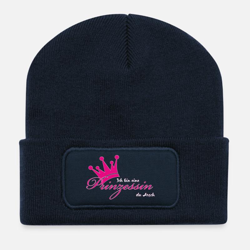I'm a princess - Recycled Patch Beanie - french navy
