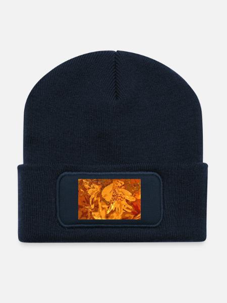 Ochre fantasy - Recycled Patch Beanie - french navy