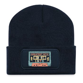 Millésime 1976 - Beanie recyclé à patch - bleu marine - Devant