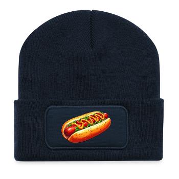 Hot Dog - Recycled Patch Beanie - french navy - Front