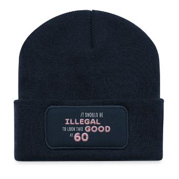 Forbidden good at 60 - Recycled Patch Beanie - french navy - Front