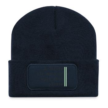 Ein wenig mehr Epik - Recycelte Patch Beanie - French Navy - Vorne