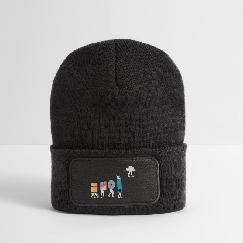 Cloud-Computing-Lustige Programmierer-Daten-KI-Software Recycelte Patch Beanie