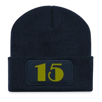 15. 15 YEARS. 15th ANNIVERSARY. 15 YEAR ANNIVERSARY. - Recycled Patch Beanie - french navy - Front