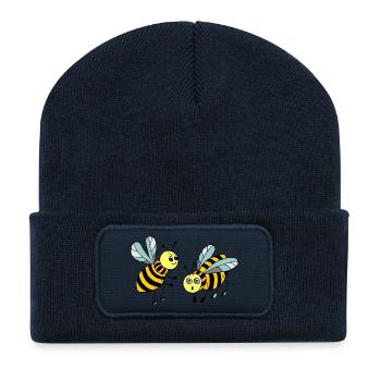 Insekten - Recycelte Patch Beanie - French Navy - Vorne