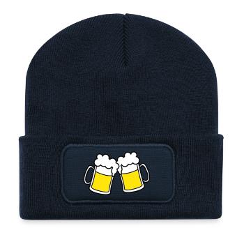 bier_2 - Recycled Patch Beanie - french navy - Front