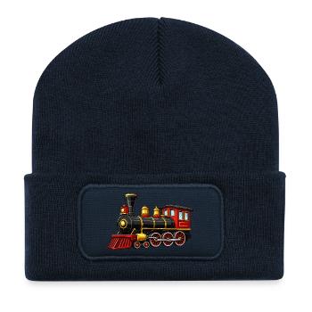 lokomotive - Recycelte Patch Beanie - French Navy - Vorne