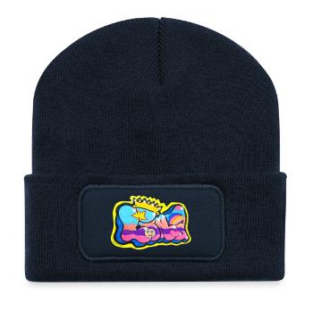 LINA GRAFFITI NAME FOR KID - Beanie recyclé à patch - bleu marine - Devant