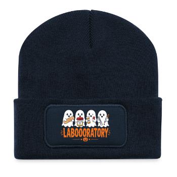 Krankenschwester Krankenpfleger Halloween - Recycelte Patch Beanie - French Navy - Vorne