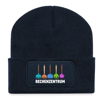 Programmierer Rechenzentrum - Recycelte Patch Beanie - French Navy - Vorne