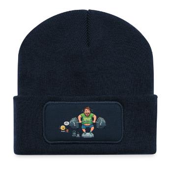 Abnehmen - Recycelte Patch Beanie - French Navy - Vorne