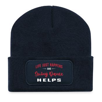 Swing Swing-Musik - Recycelte Patch Beanie - French Navy - Vorne
