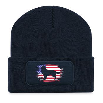 Springer Spaniel - Recycelte Patch Beanie - French Navy - Vorne