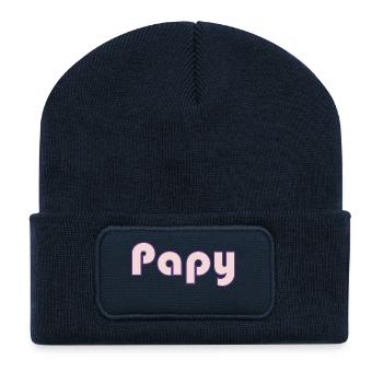 RETRAITE. BONNE RETRAITE. JOYEUSE RETRAITE - Beanie recyclé à patch - bleu marine - Devant