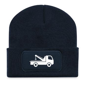 Recovery truck, Recovery service, Road assistance - Recycled Patch Beanie - french navy - Front