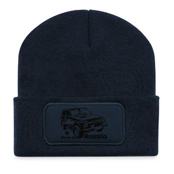 Lada Niva - Recycelte Patch Beanie - French Navy - Vorne