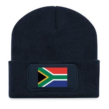 Afrique du Sud - Beanie recyclé à patch - bleu marine - Devant