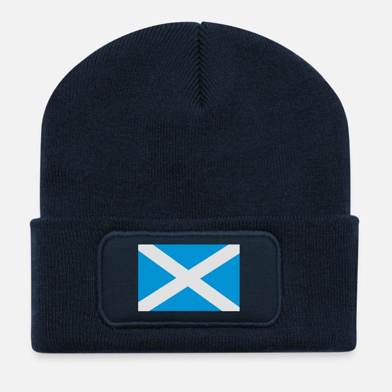 schottland - Recycelte Patch Beanie - French Navy