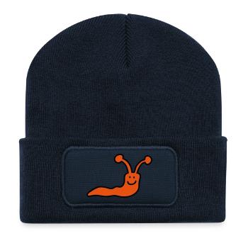 Worm - Recycled Patch Beanie - french navy - Front