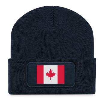 Canadian Flag - Recycelte Patch Beanie - French Navy - Vorne