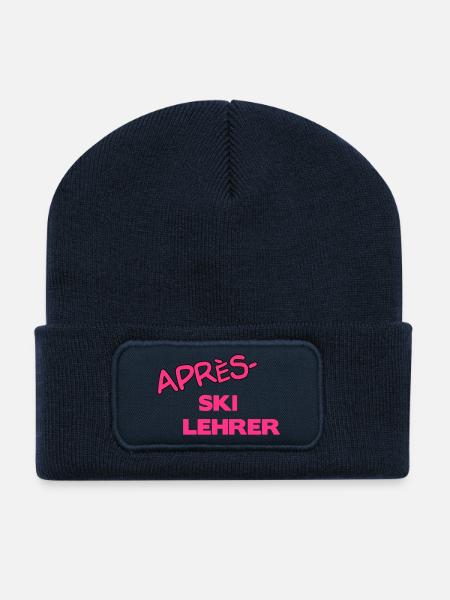 Après Skilehrer - Recycelte Patch Beanie - French Navy
