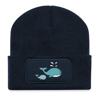 Wal - Recycelte Patch Beanie - French Navy - Vorne