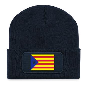 Catalunya Flag - Recycelte Patch Beanie - French Navy - Vorne