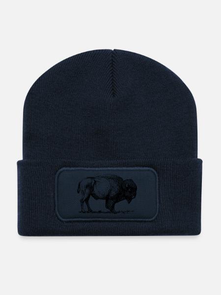 Bison - Recycelte Patch Beanie - French Navy